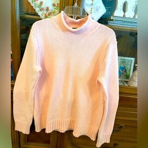 J Crew pink cotton sweater